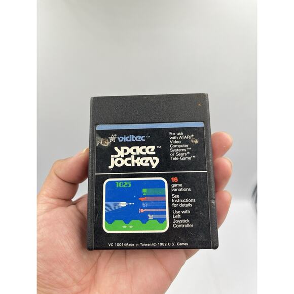 Space Jockey Vidtec ATARI 2600 Video Game Cartridge Only 1982 - Tested Working - Picture 1 of 4